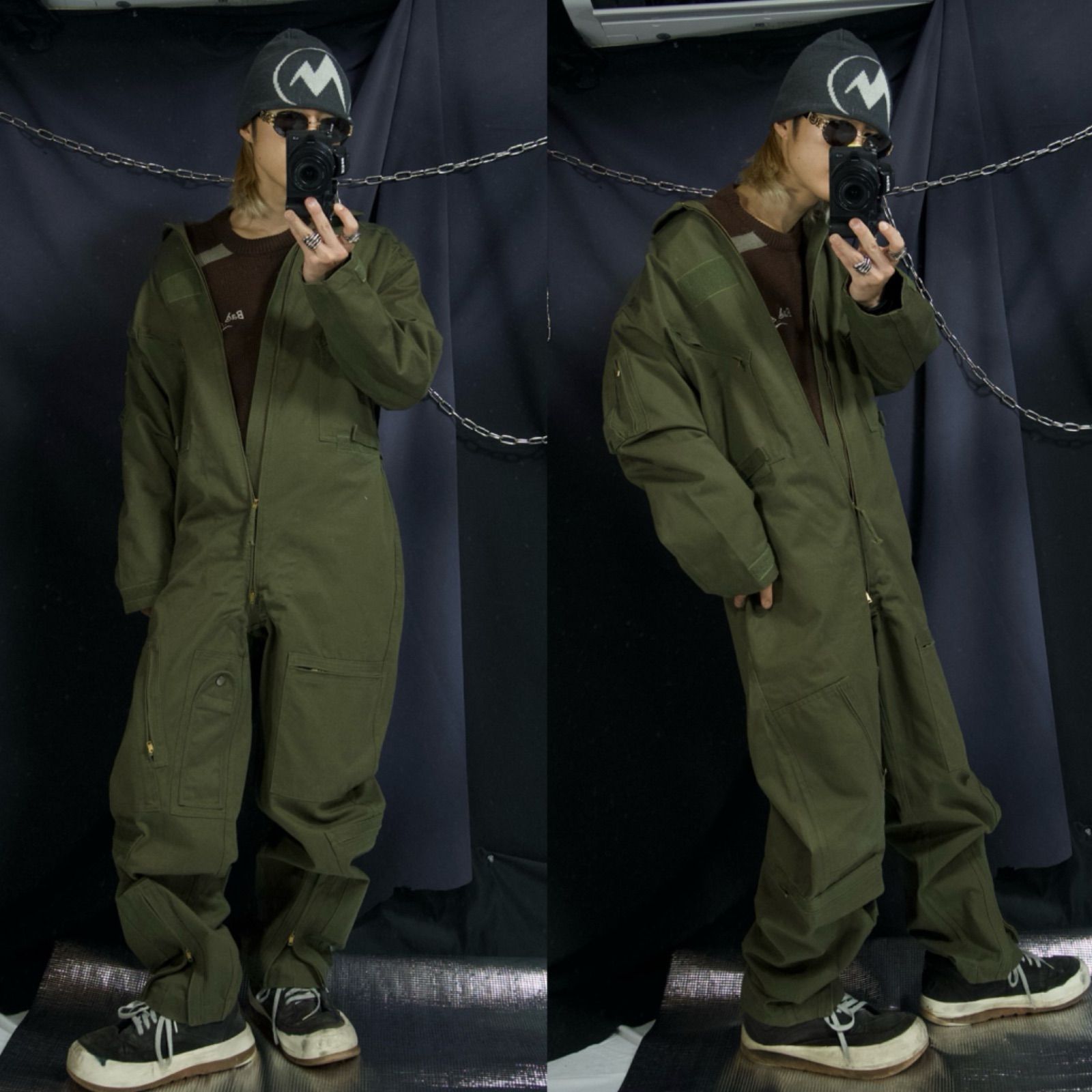 AVIREX Royal Canadian Army Jump Suits アヴィレックス ロイヤル カナダ軍 ジャンプスーツ オールインワン  オーバーオール K- 2B - メルカリ