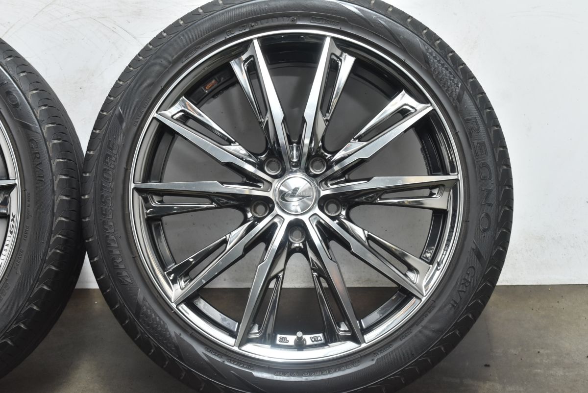 安心 程度良好 WEDS レオニス GX 18in 7J 55 PCD114.3 ブリヂストン レグノ GRV2 225 45R18 レヴォーグ プリウスα ノア ヴォクシー MAZDA3
