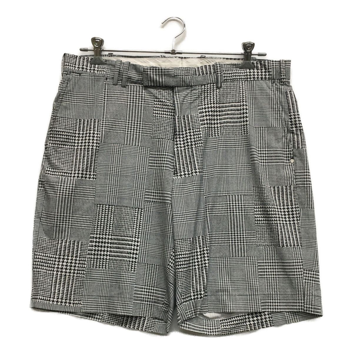中古 メンズ アールエルエックス ラルフローレン RLX RALPH LAUREN ハーフパンツ 36インチ 黒×白 ブラック×ホワイト 総柄