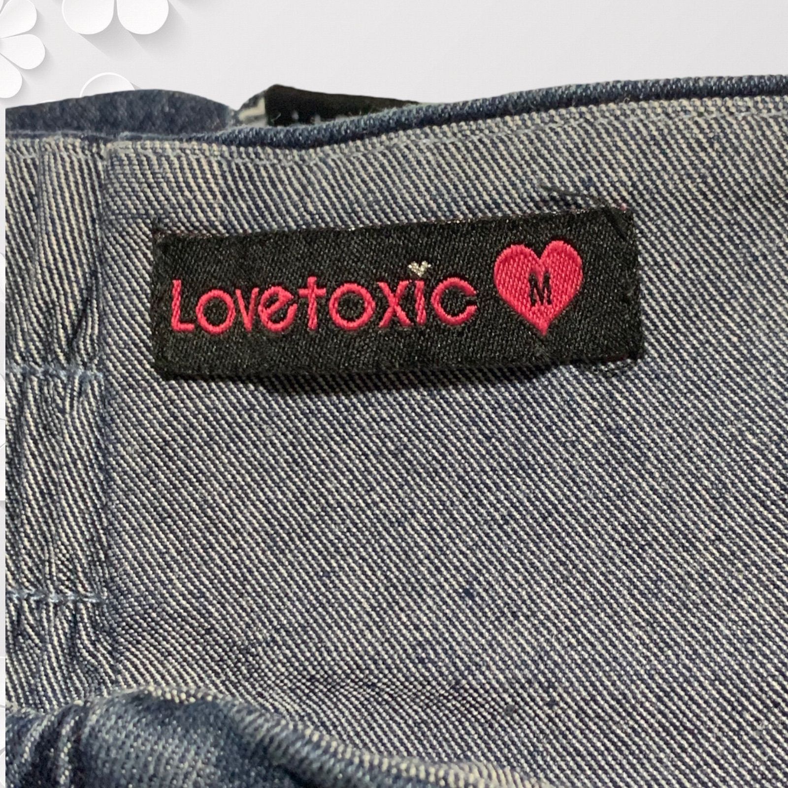 ⭐️LOVETOXIC⭐️ラブトキシック 後ろゴム デニム ショートパンツ 145cm〜155cm【M】