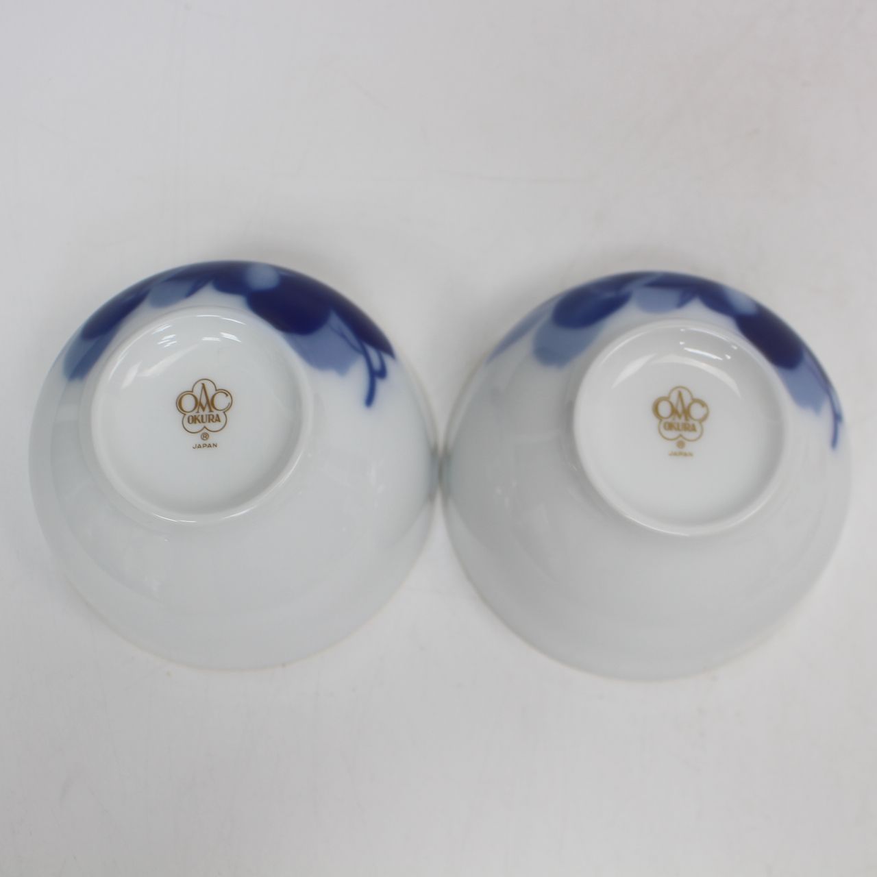 297)大倉陶園 ブルーローズ 湯呑 ペア 2客 - メルカリ