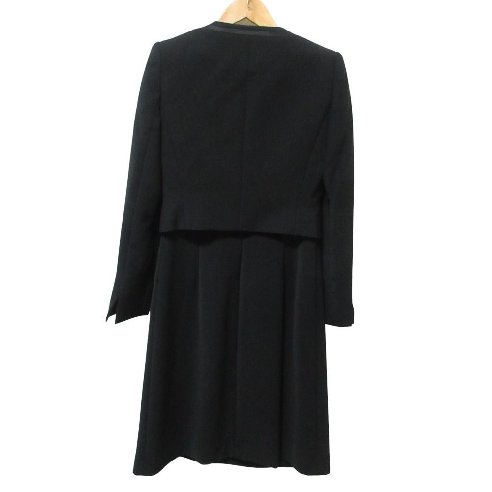 Chloe FORMAL クロエ フォーマル ノーカラージャケット ワンピース アンサンブル セットアップ ブラックフォーマル 5AP ブラック レディース 古着