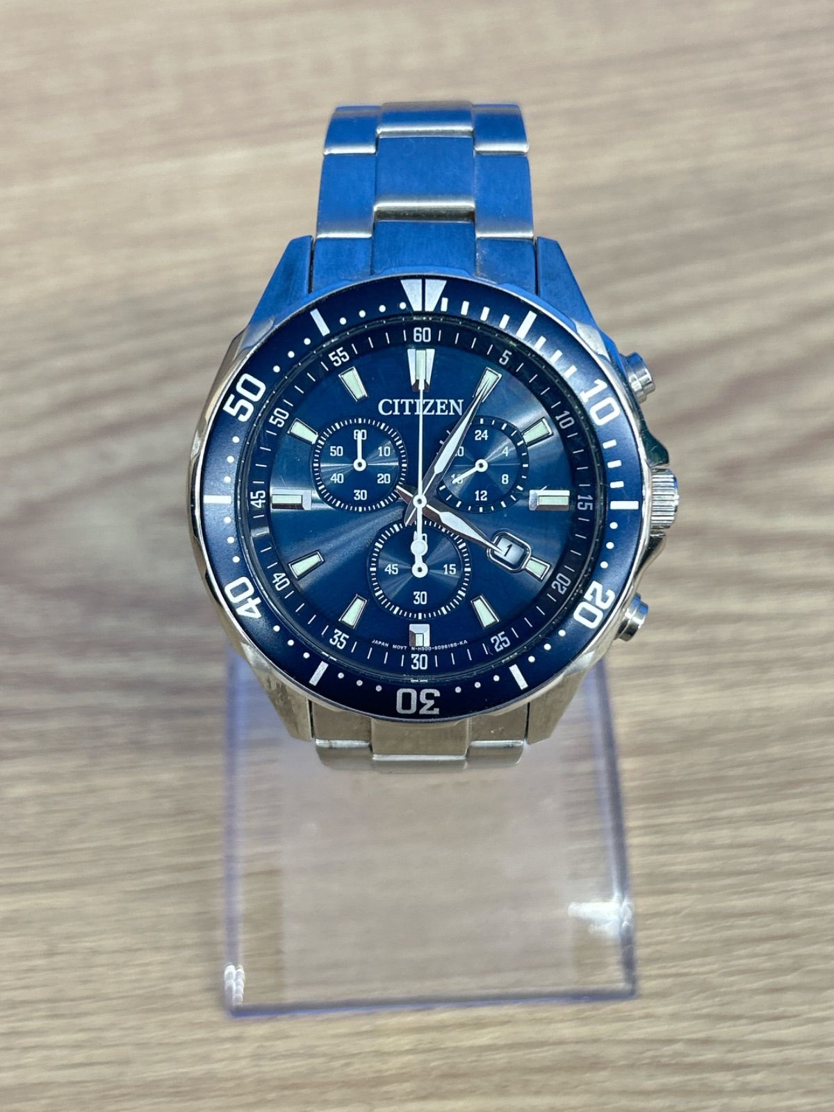 1円スタート CITIZEN シチズン H500-S064597 エコドライブ SS ブルー 