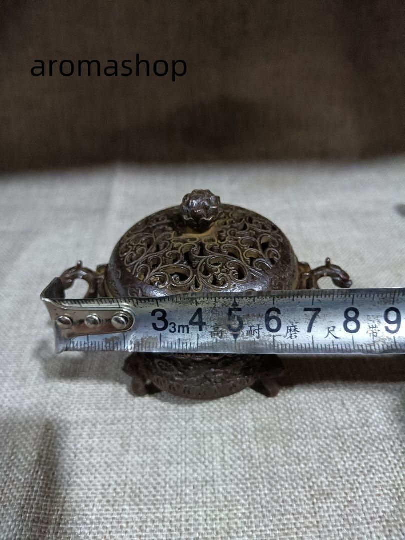 銅器 香炉 双龍耳蓮華香炉 三足鼎 仏堂挿香香炉 双龍炉 装飾品 工芸品 置物 銅器 香炉 双龍耳蓮華香炉 三足鼎 仏堂挿香香炉 双龍炉 装飾品