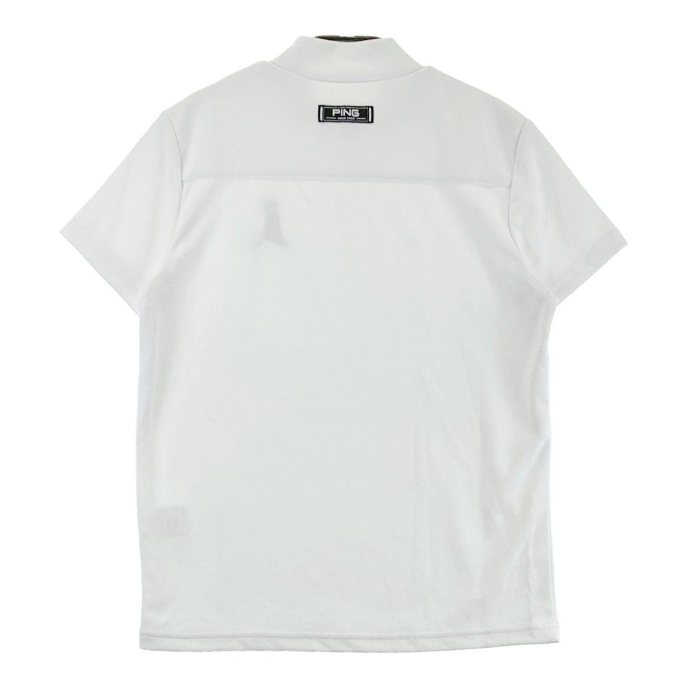 サイズ：M PING ピン  ハイネック 半袖Tシャツ  レッド系 [240101462606] ゴルフウェア レディース ストスト サイズ：M PING ピン ハイネック 半袖Tシャツ レッド系