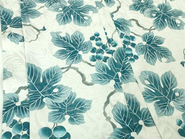 平和屋着物□極上 長羽織 スリーシーズン 春夏秋 塵除け 紗 花唐草文