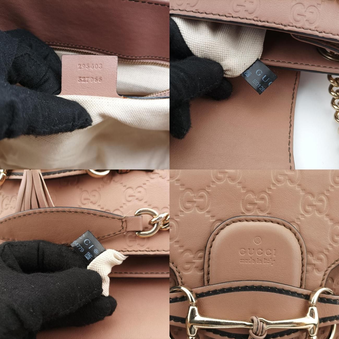 グッチGucciエミリーカーキレザー295403E012864779