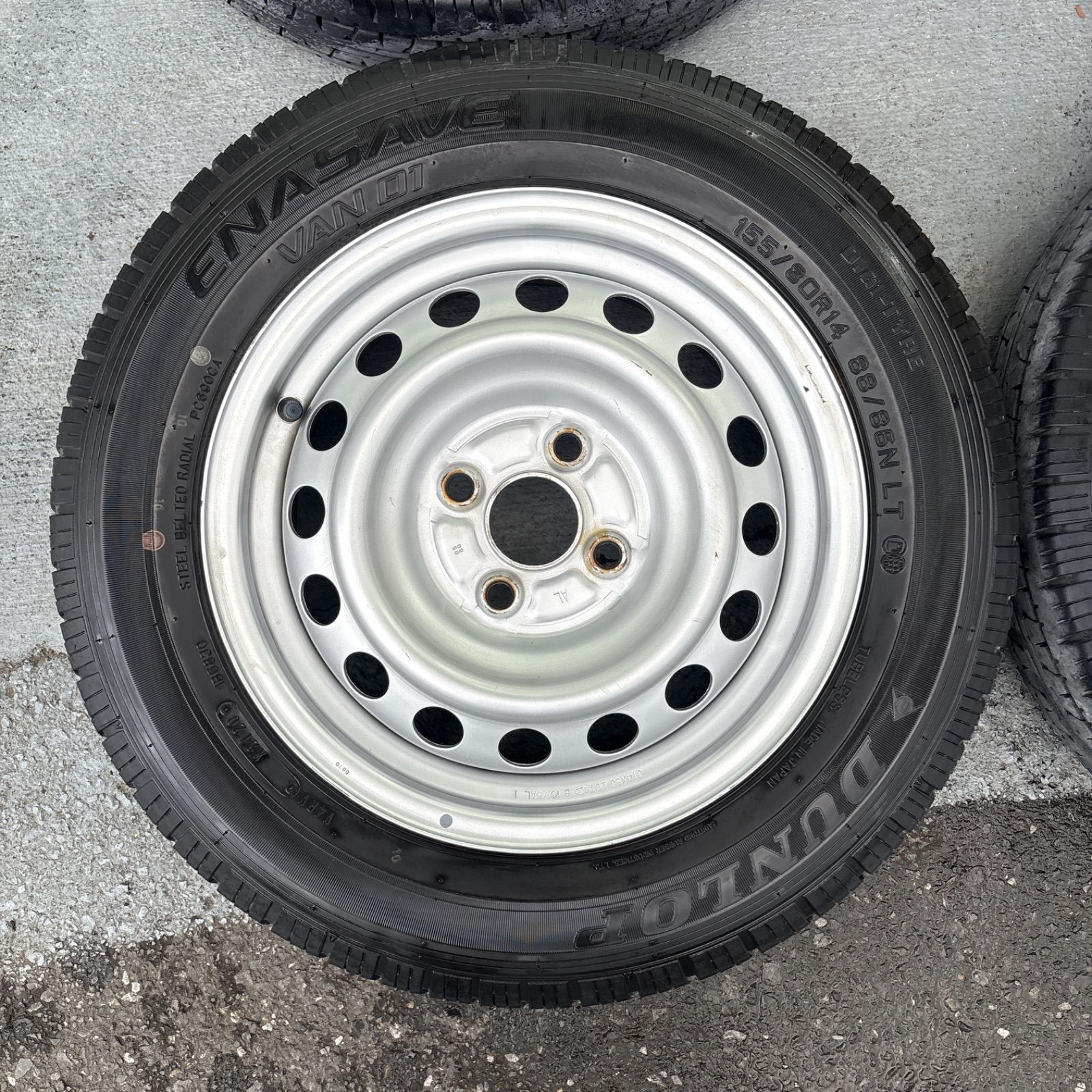 純正ホイールタイヤセット 155