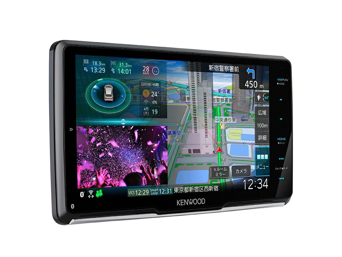 カーナビ 9V型フローティングモデル