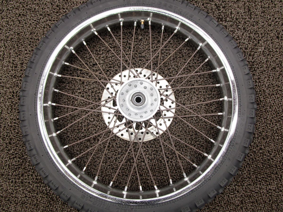 ブロンコ フロントホイール ディスク □A6864 5BT ヤマハ 5BT BRONCO キャブ車