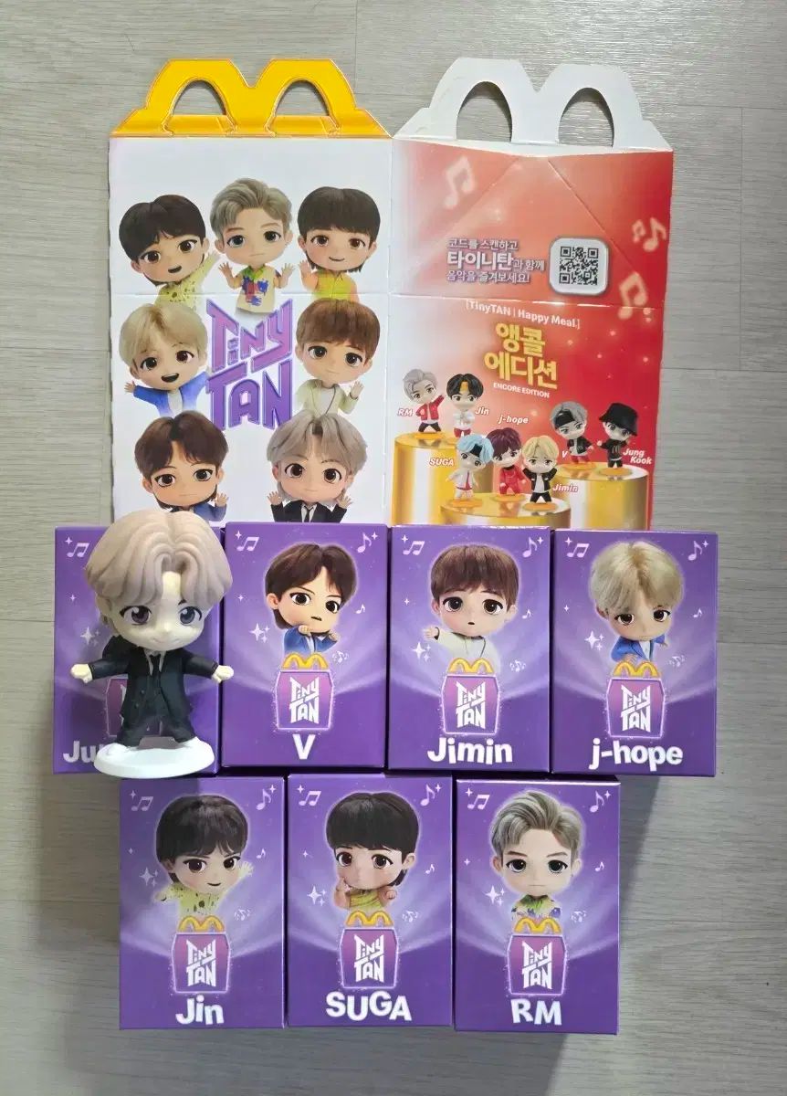 NYC現地購入BTS マクドナルド ハッピーセット フィギュア 7体