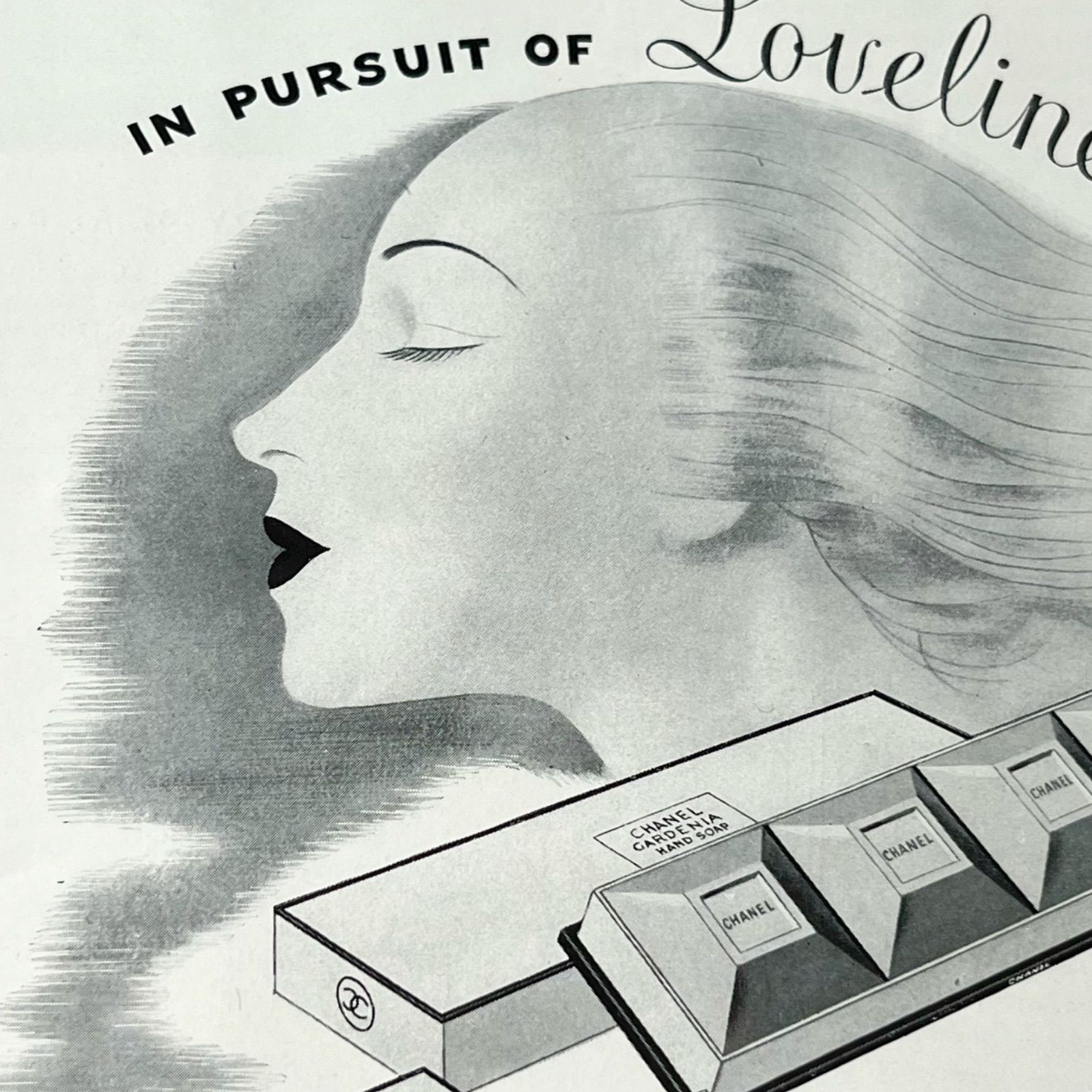 1942 広告＞ CHANEL シャネル ポスター ヴィンテージ アート