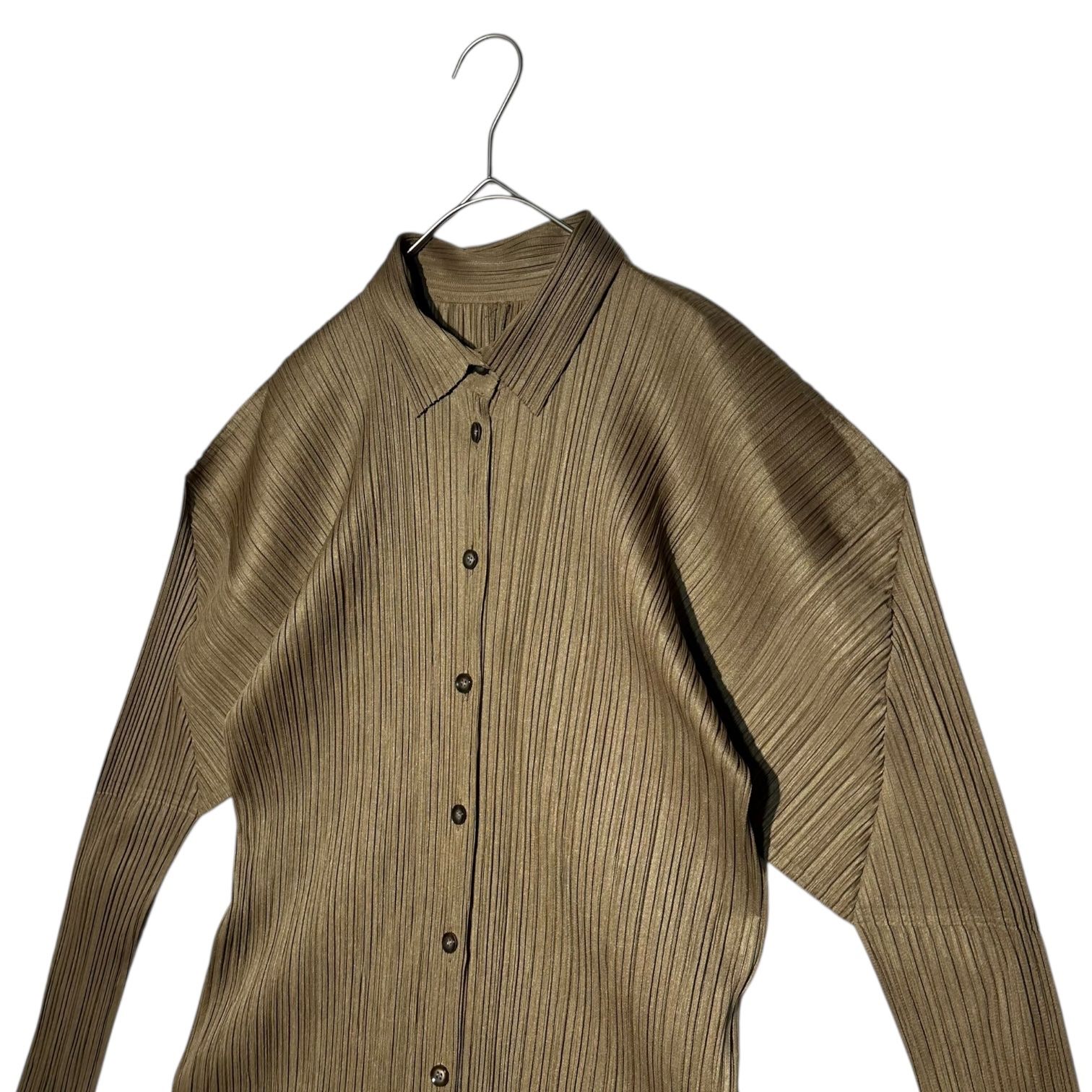 PLEATS PLEASE(プリーツプリーズ) Pleated L/S Shirt Blouse プリーツ 