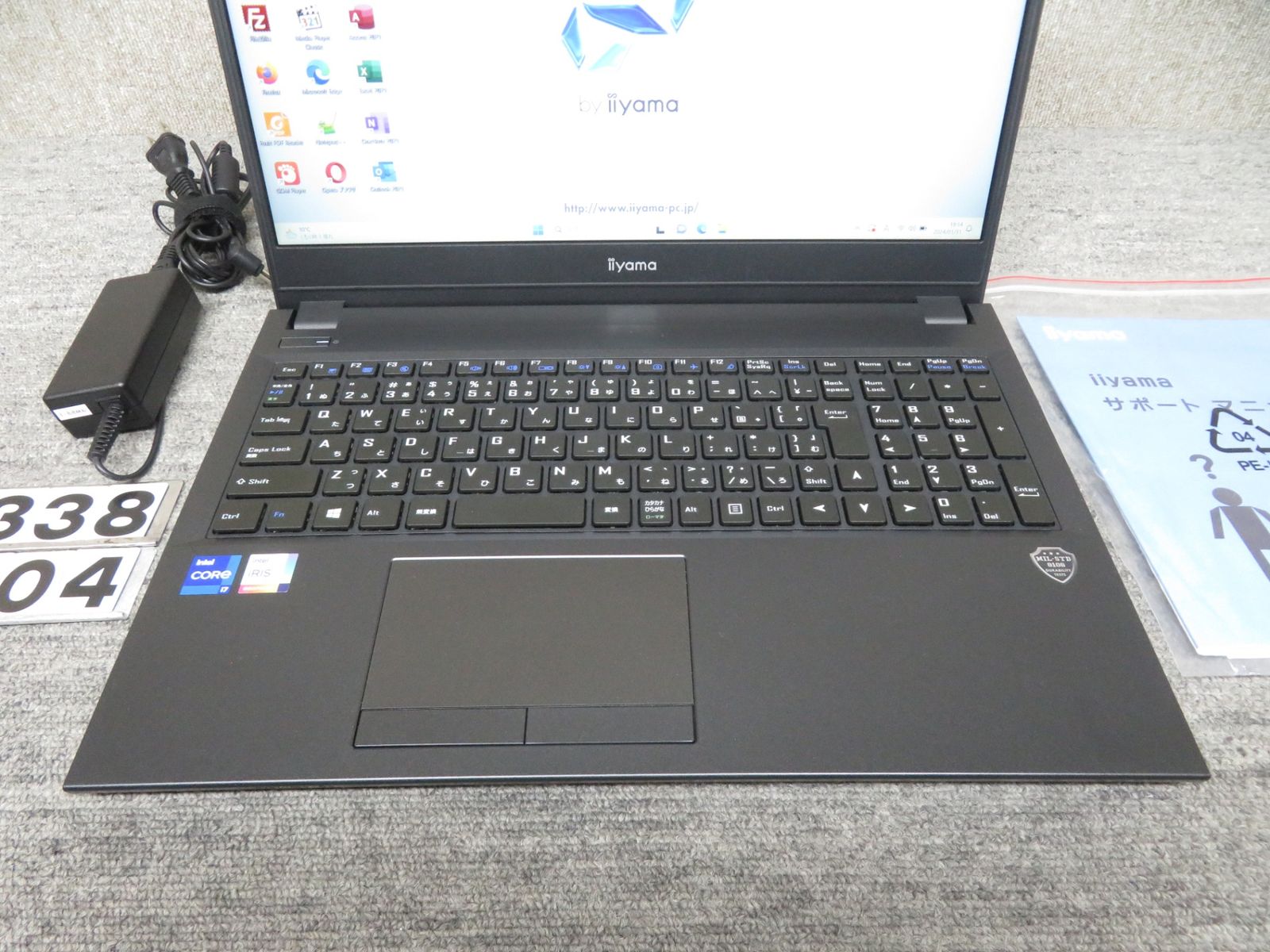 iiyama Core i7-1165G7 ノートパソコン 16GB 高性能 iiyama Core i7-1165G7 ノートパソコン 16GB 高性能