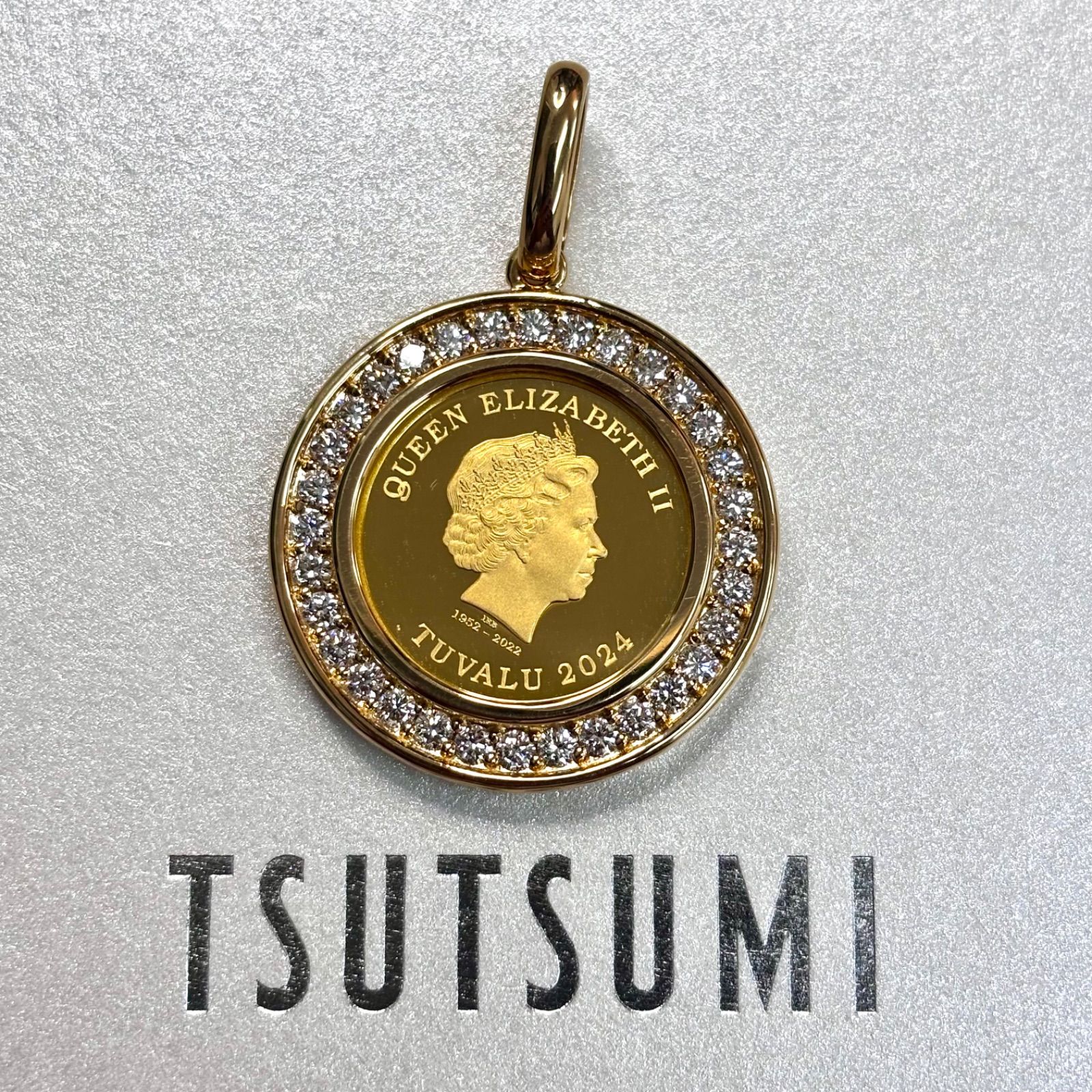 新品未使用品⭐️ジュエリーツツミ TSUTSUMI】 K24YG/K18YG コイン 