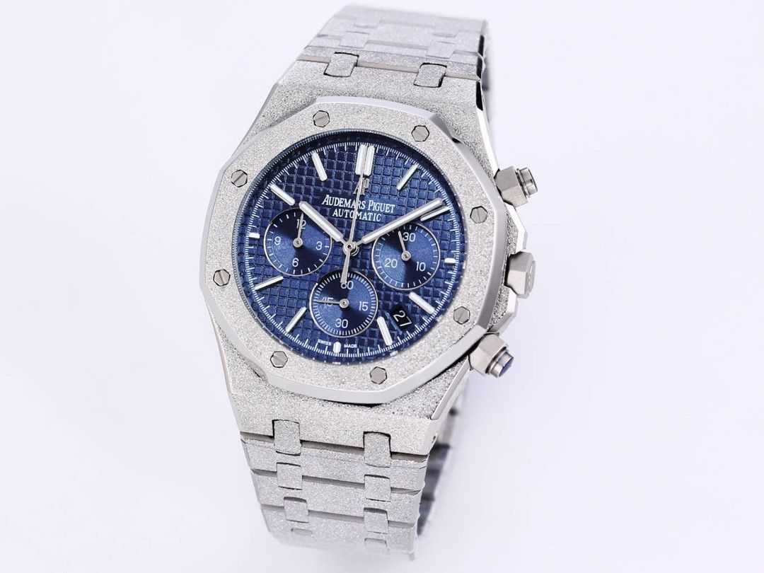 AP オーデマ ピゲ Audemars Piguet メンズクォーツクロノグラフ 41mm フロストゴールドケース - 6針機能＆耐摩耗ガラス｜ ｜ -WTO輸入2
