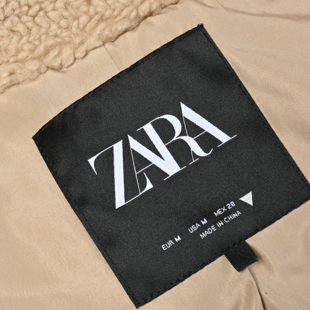 ☆美品☆ ZARA 　フェイクボア　 テディベアコート ブラック Yahoo!オークション - 今期完売 ZARA ダブルブレストフェイク