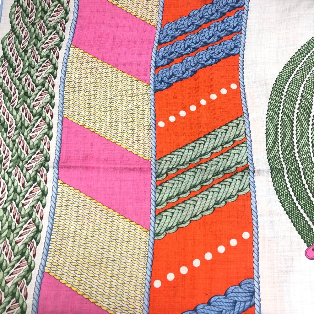 HERMES/エルメス カレジェアン Dressage Tressage カシミヤ スカーフ