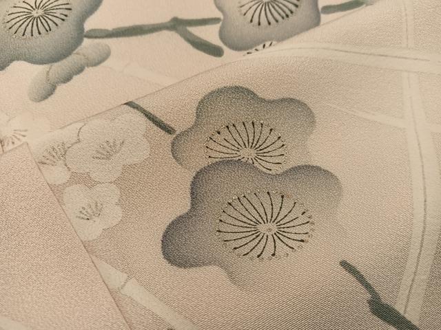 平和屋着物＊夏物 小紋 絽 露芝文 洗える着物 DAAV1594op 平和屋着物