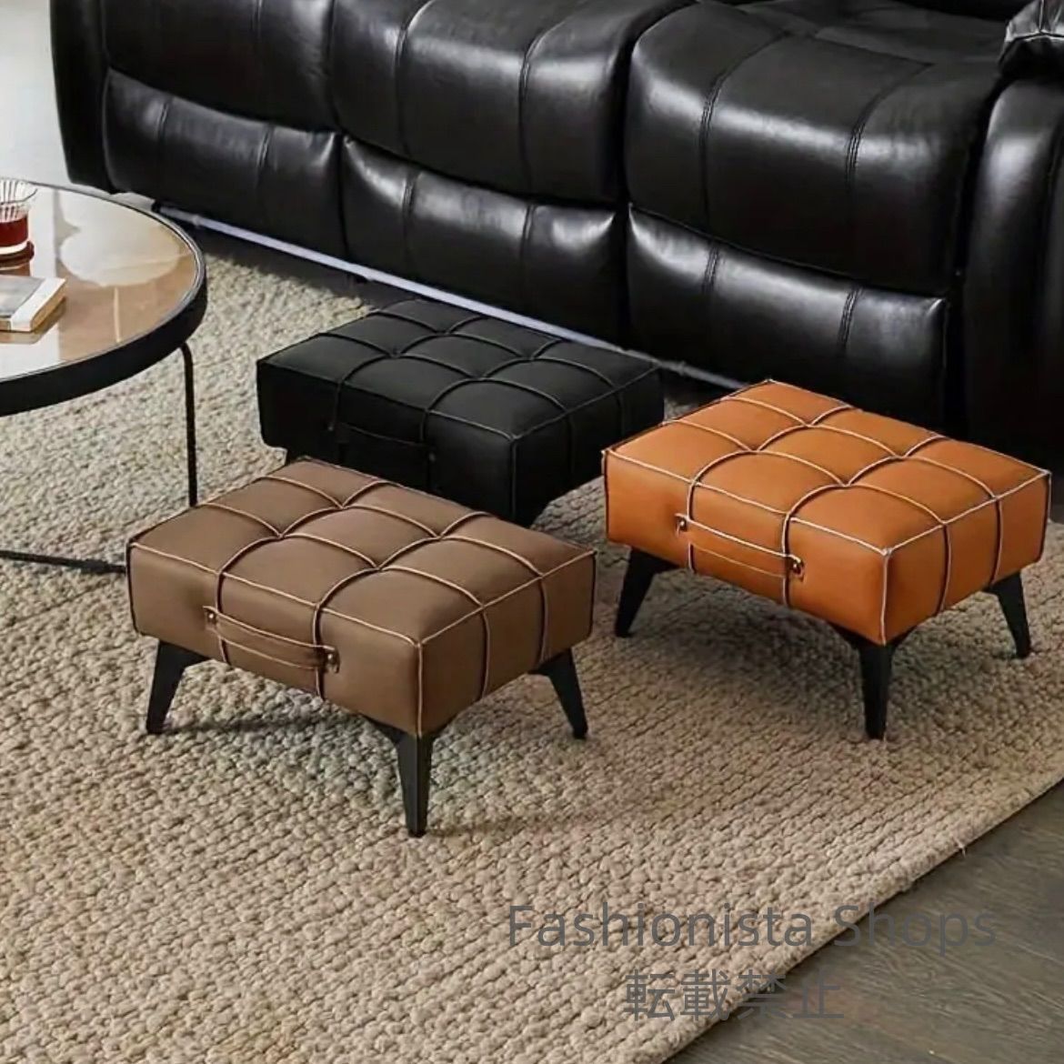 ブラックスツール 合成皮革製 新品未使用