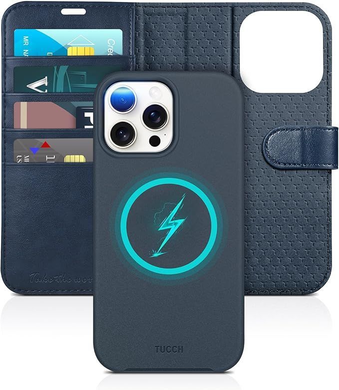 TUCCH iPhone 15 Pro Max 対応 ケース 手帳型 2 in 1 分離式 iPhone 15 プロ マックス 手帳型 取り外し可能 カード収納 [RFIDブロッキング] スタンド機能 高級PU合皮 衝撃吸収 アイフォン15