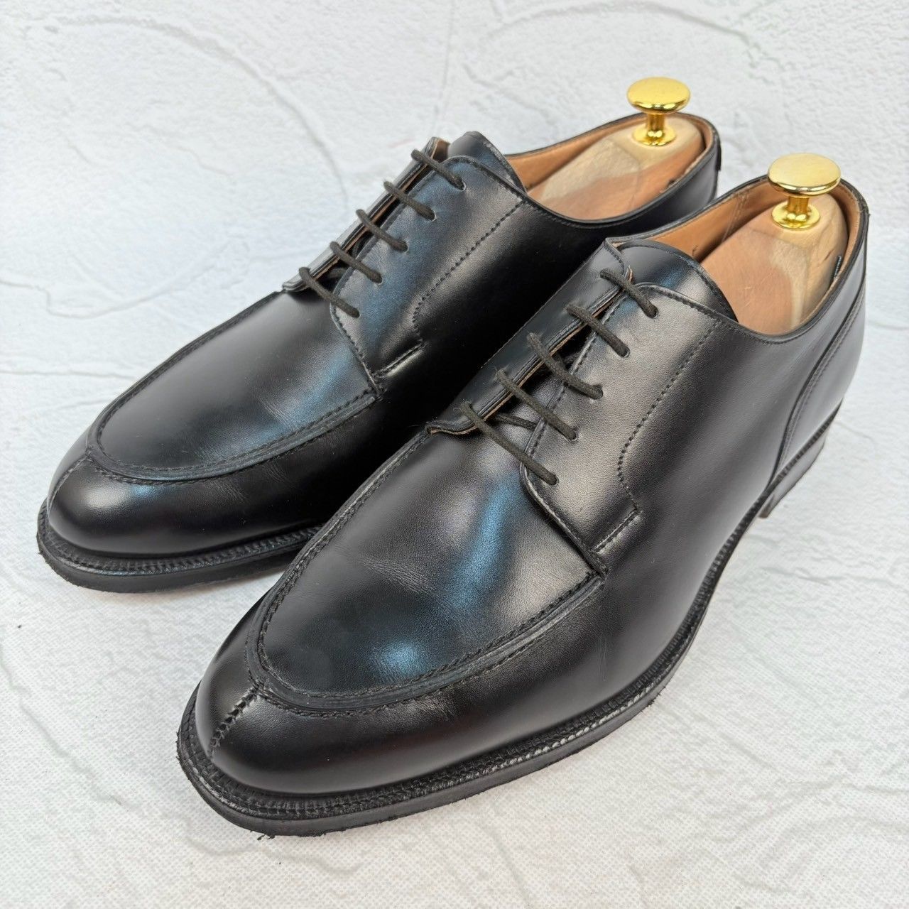 Crockett-Jones クロケットアンドジョーンズ Vチップ 外羽根 黒 ブラック UK6 | 24.5cm 英国製 伏せ縫い ヒドゥンチャネル W3210
