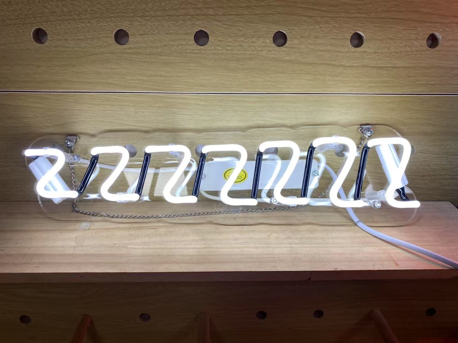 オーダーメイド ネオンサイン Zzzzz ホワイト ネオンライト 睡眠モチーフ インテリア NEXPOTALLINN_EU