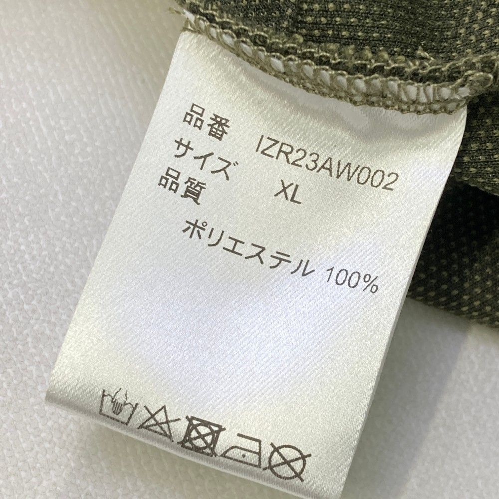 サイズ：XL IZREEL イズリール 長袖ポロシャツ ボタンダウン カーキ系