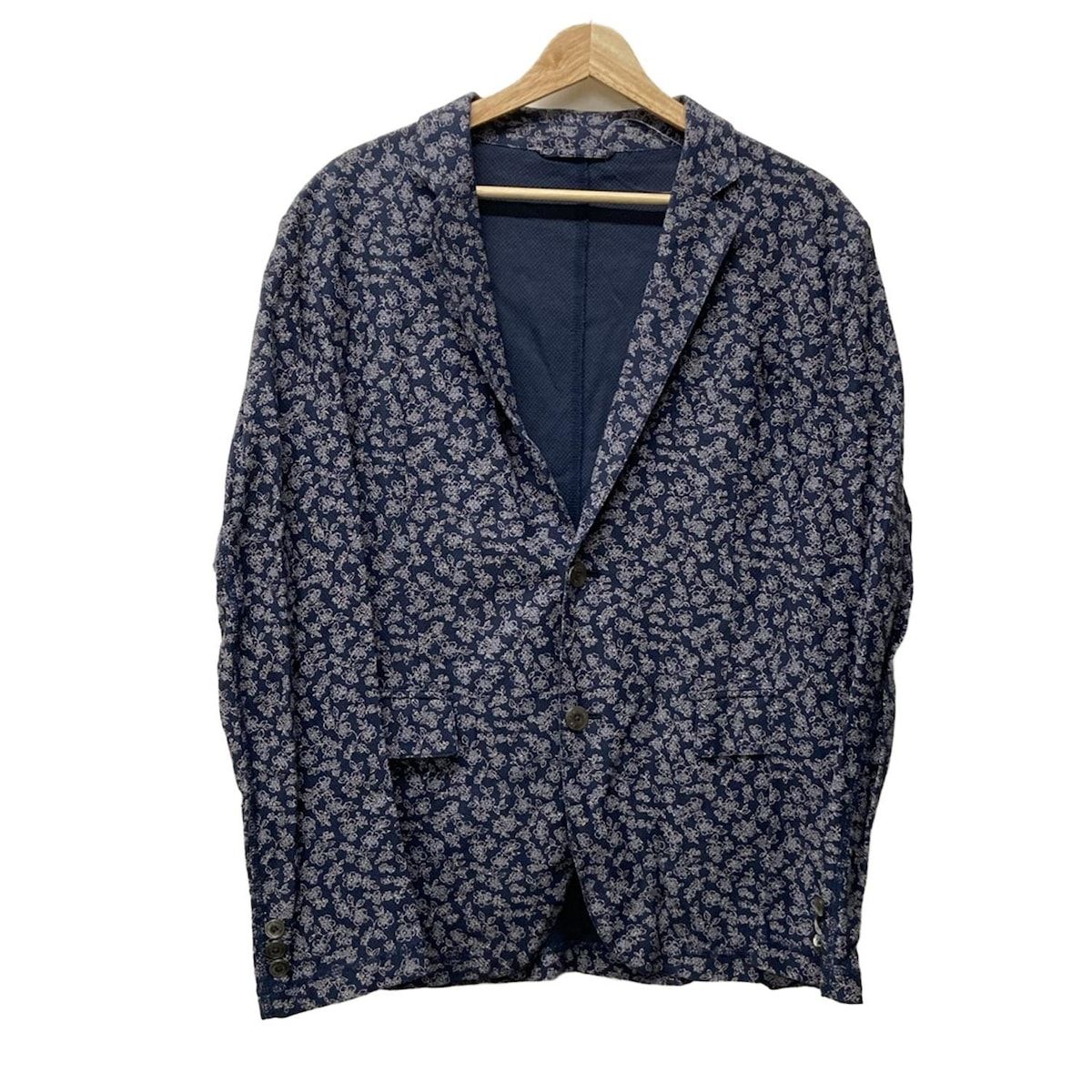 【美品】EPOCA UOMO エポカウォモ　メンズ　サイズ48 Safari11月号掲載＊【セットアップ】別珍ストレッチジャケット