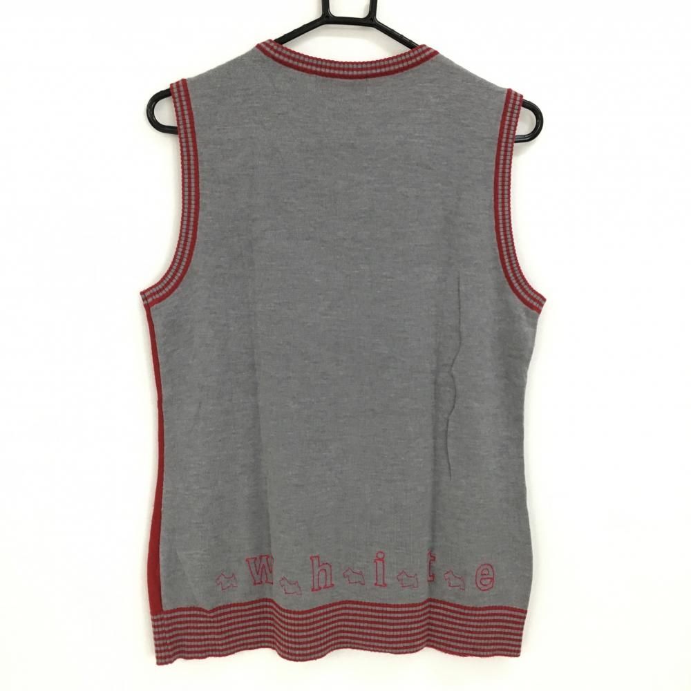 サイズ：38 ZOY ゾーイ カシミヤ混 ニットベスト グレー系