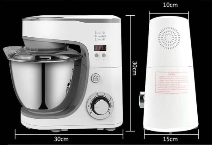 業務用ミキサーキプロスター5L 6段階のスピード調節機能|卓上型大容量5L生地混ぜ|こね|泡立てパンこねき機ステンレス