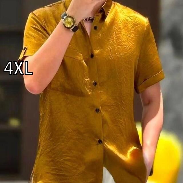 [4XL]春 コーデ メンズ 用 服 シンプル ファッション オシャレ 大人 かっこいい 大きいサイズ ストリート 紳士服 薄手 生地 半袖 快適 