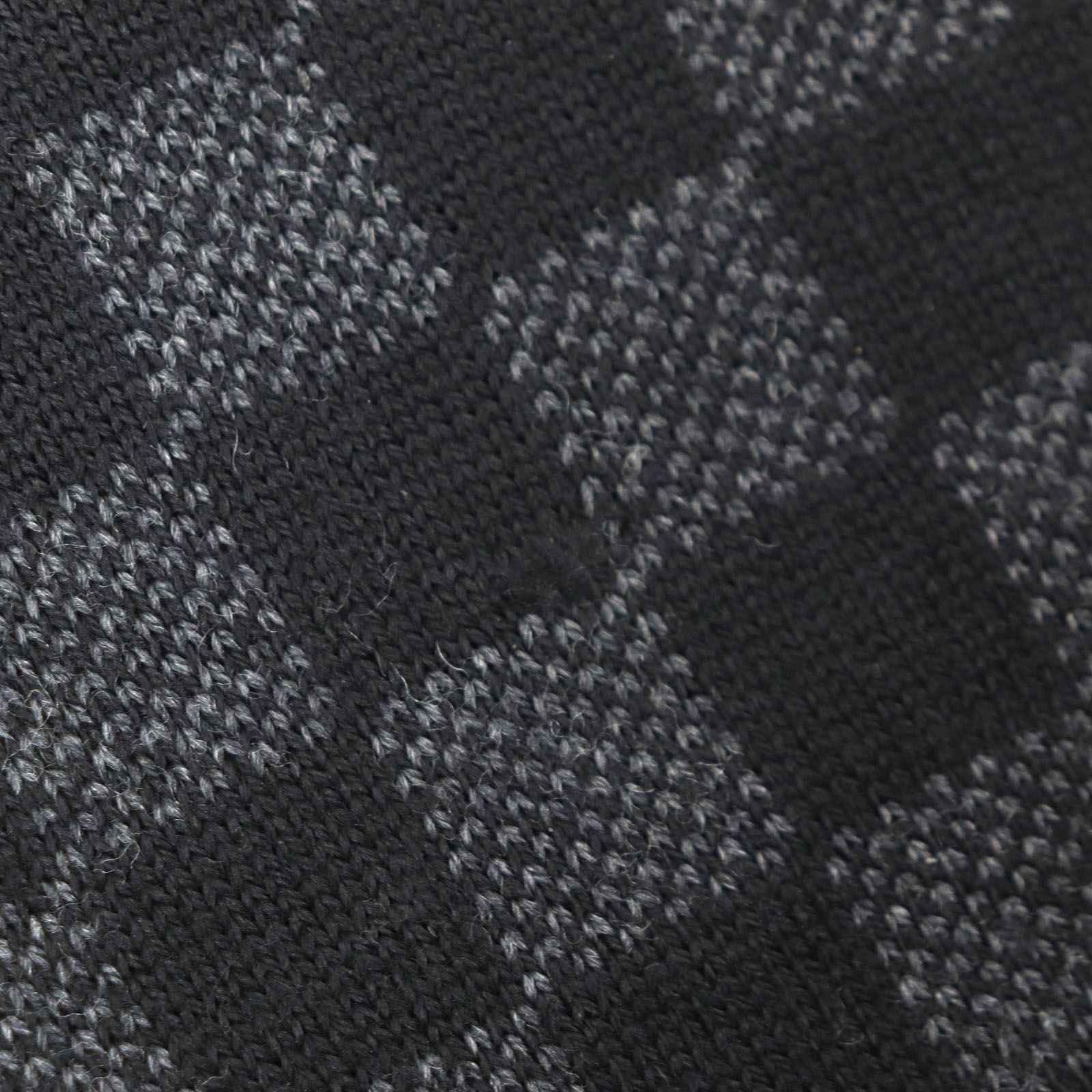 Louis Vuitton ブラック マフラー ウール100% LOUIS VUITTON ルイ