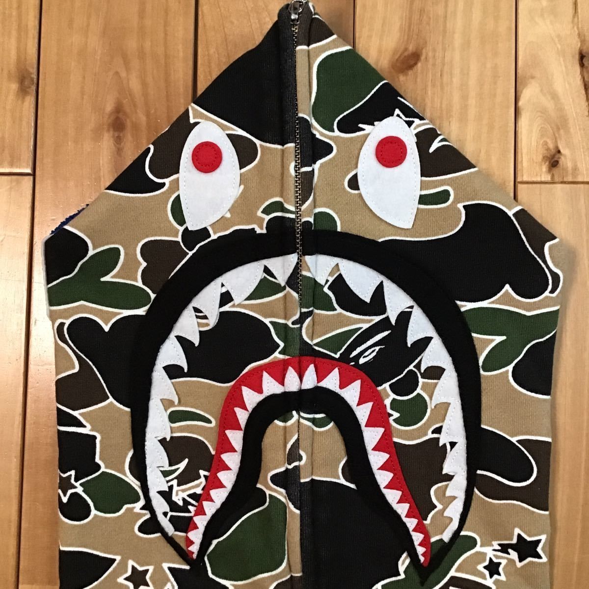 Sta camo シャーク パーカー Lサイズ shark full zip hoodie a bathing 