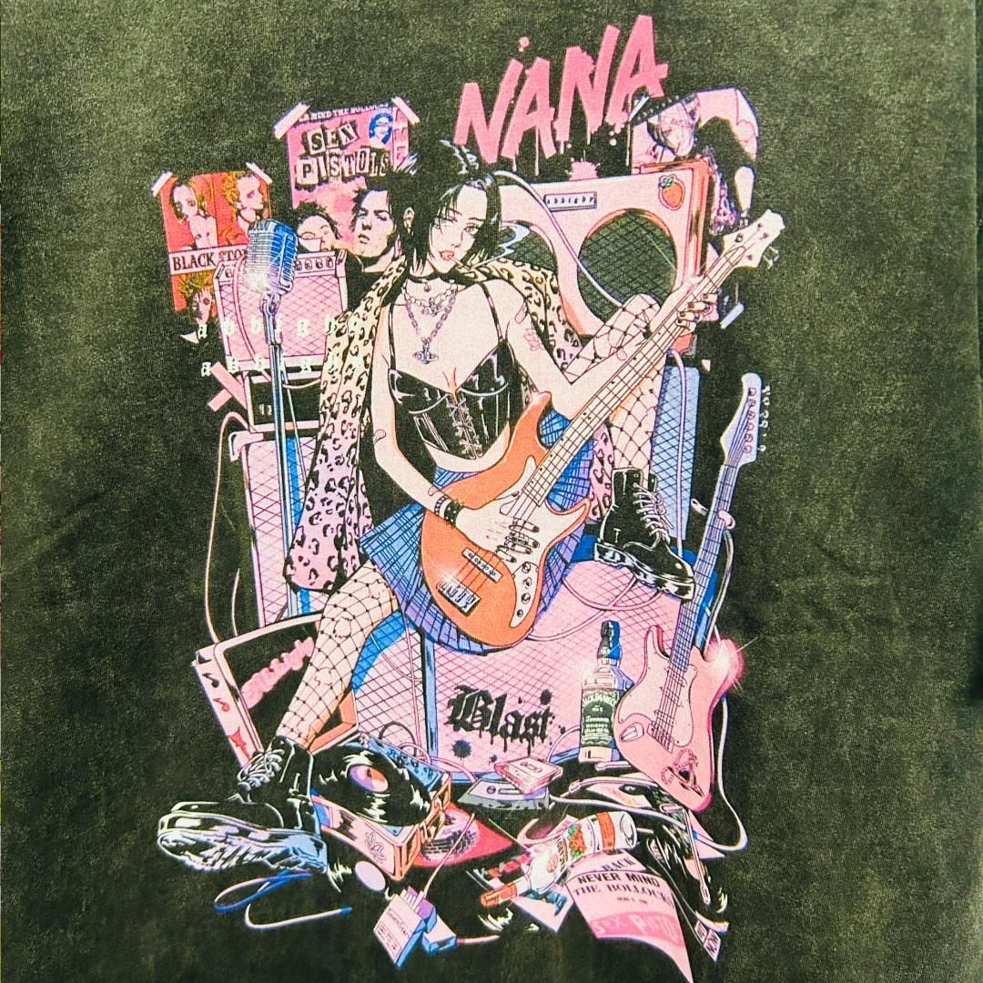 NANA リプリント Tシャツ 半袖 メンズ 個性的 矢沢あい オーバーサイズ