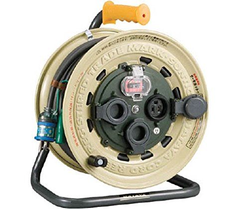 【新品・2営業日で発送】ハタヤ（ハタヤリミテッド）　サンタイガーレインボーリール　単相１００Ｖ　３０ｍ　アース・ブレーカー付 BX-301K 3072690