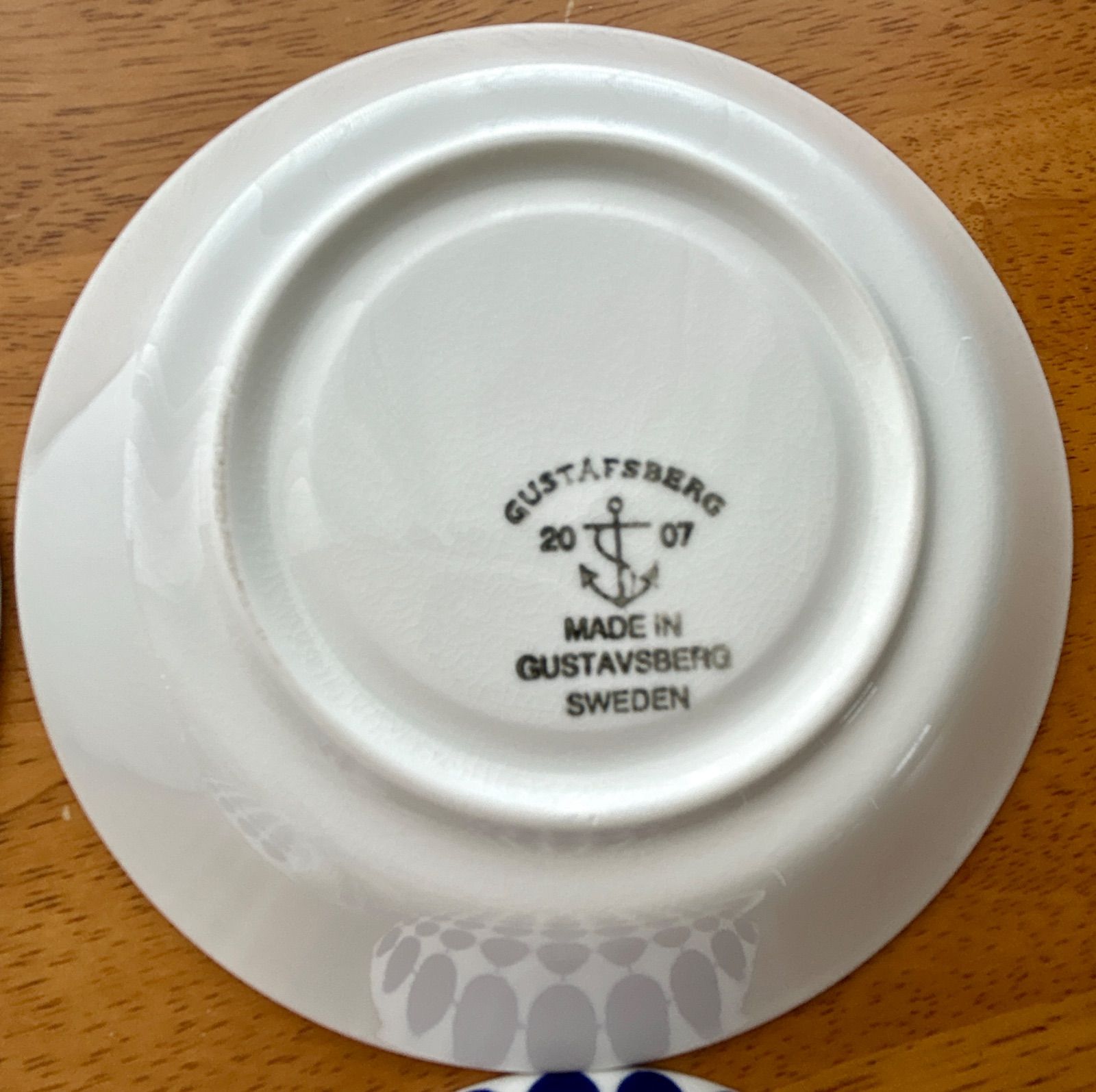 GUSTAVSBERG グスタフスベリ made in SWEDEN 銀彩 ブルー 陶板