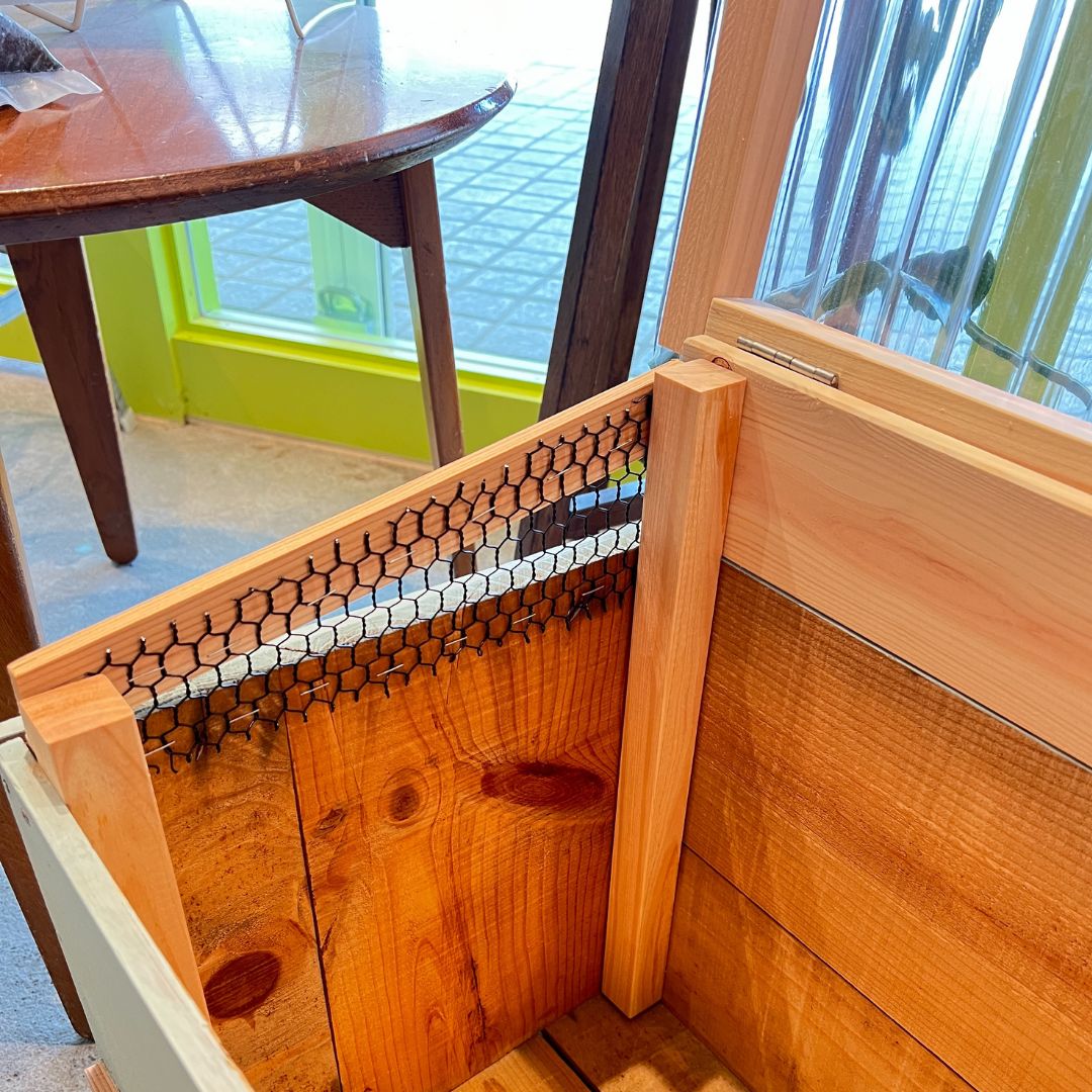 キエーロ りんご箱コンポスト（サイド網つき/水色塗装） - メルカリ