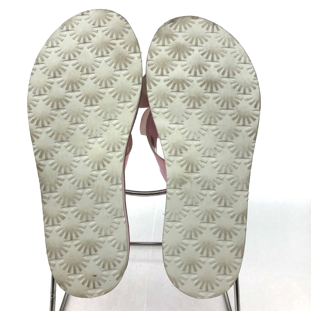【値下】アグUGG ピンク ビーチサンダル 24cm ハワイ UGG アグ ビーチ サンダル ピンク レディース 240001108122
