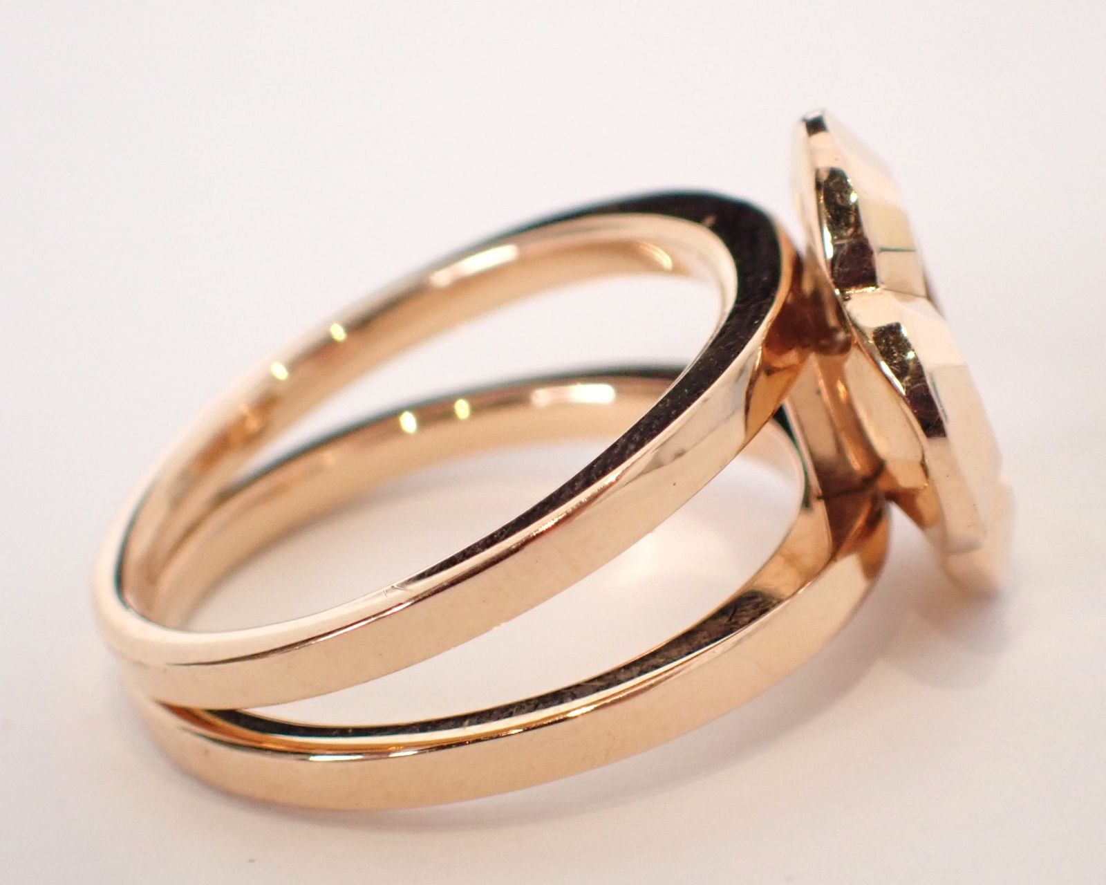 美品 KASHIKEY(カシケイ) フラワー ダイヤリング ダイヤ リング 0.4ct