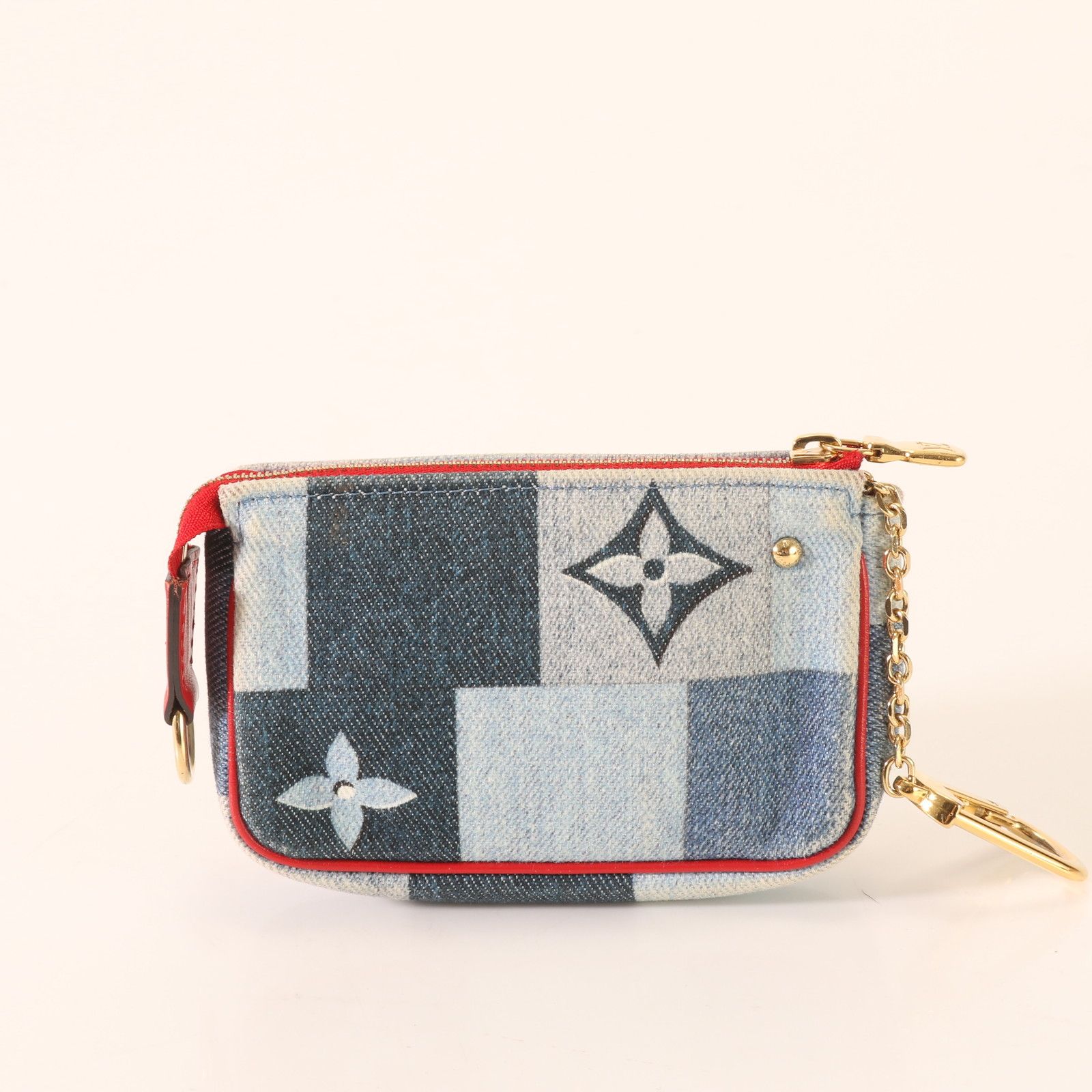 未使用LOUIS VUITTON アクセソワールモノグラム デニム M68760 ヴィトン モノグラムデニム マイクロ ポシェット アクセソワール