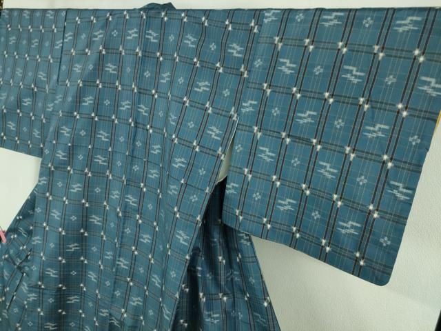 平和屋着物□極上 本場琉球絣 手おり 大城清栄作 証紙付き 逸品  