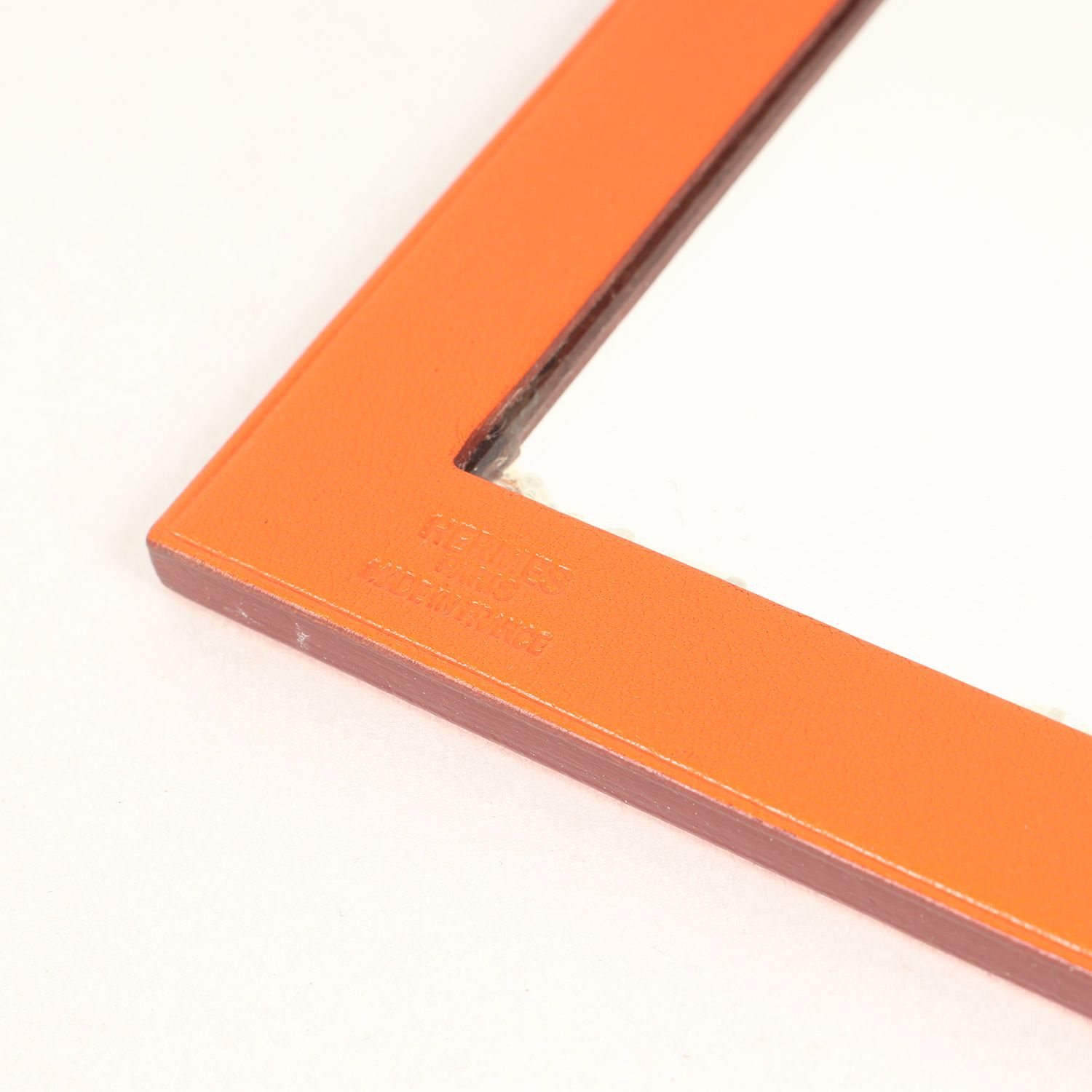 【美品】HERMES　エルメス　二つ折りハンドミラー HERMES エルメス 二つ折り レザー コンパクト ミラー / 2面鏡