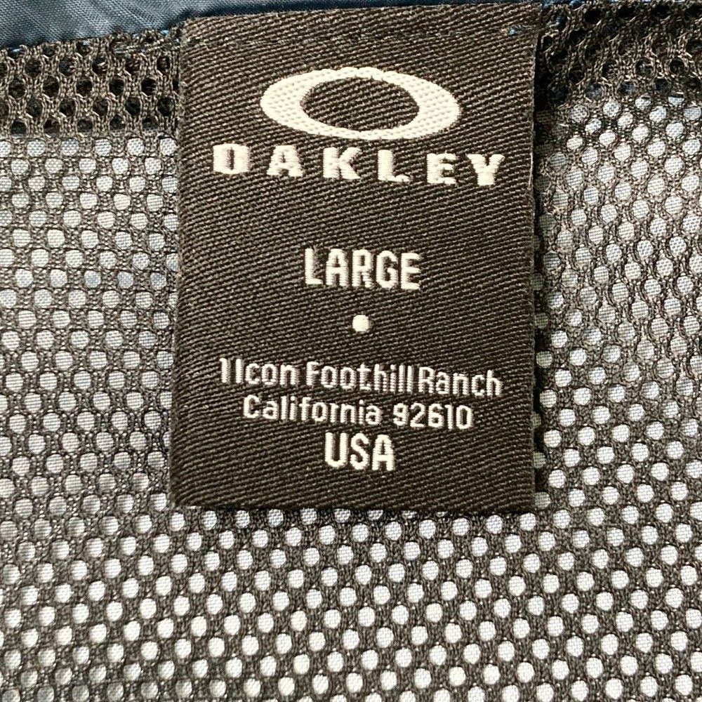 OAKLEY オークリー 裏メッシュ ジップジャケット 総柄 ネイビー