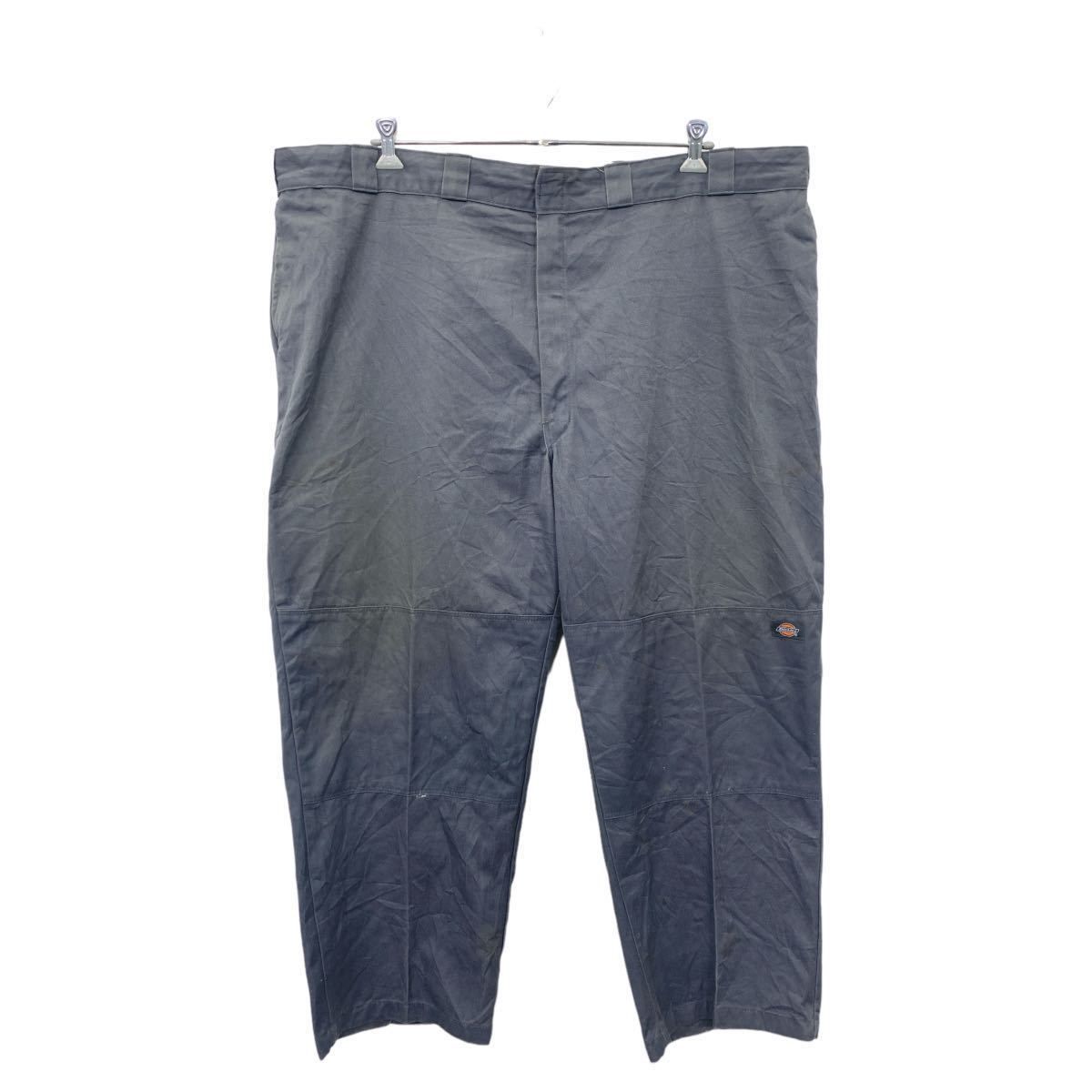 Dickies ワーク・ペインターパンツ W50 グレー ビッグサイズ ダブルニー 古着卸 アメリカ仕入 2309-521