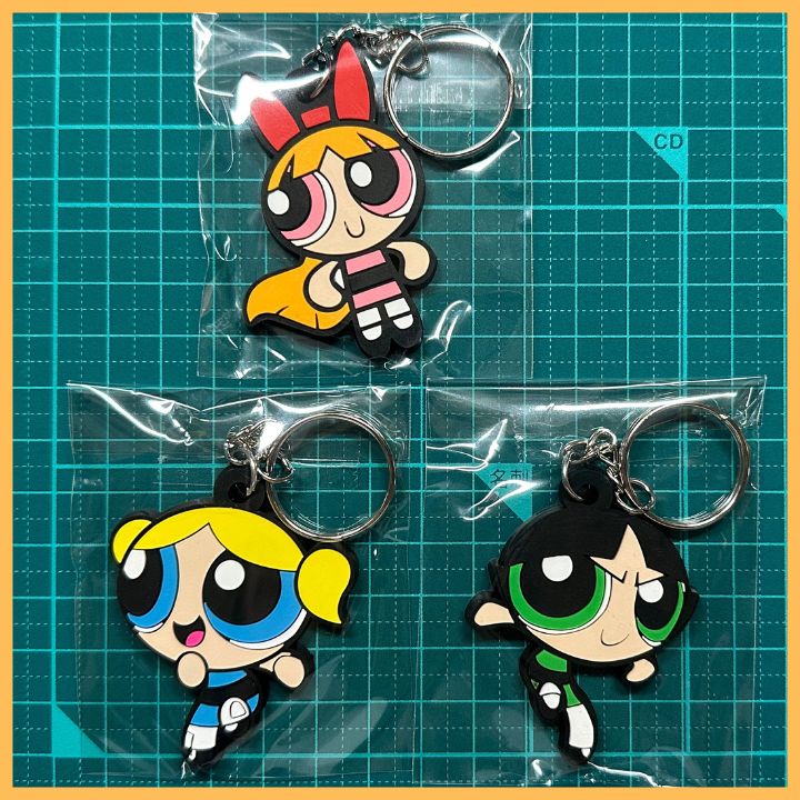 ラバーキーホルダー PPG パワーパフガールズ ブロッサム バブルス
