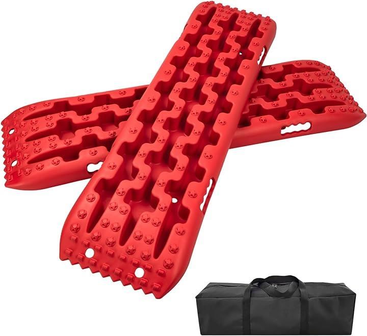 Donext スタックラダー 自動車レスキューボード 耐荷重10t 2枚セット 砂 雪 緊急脱出