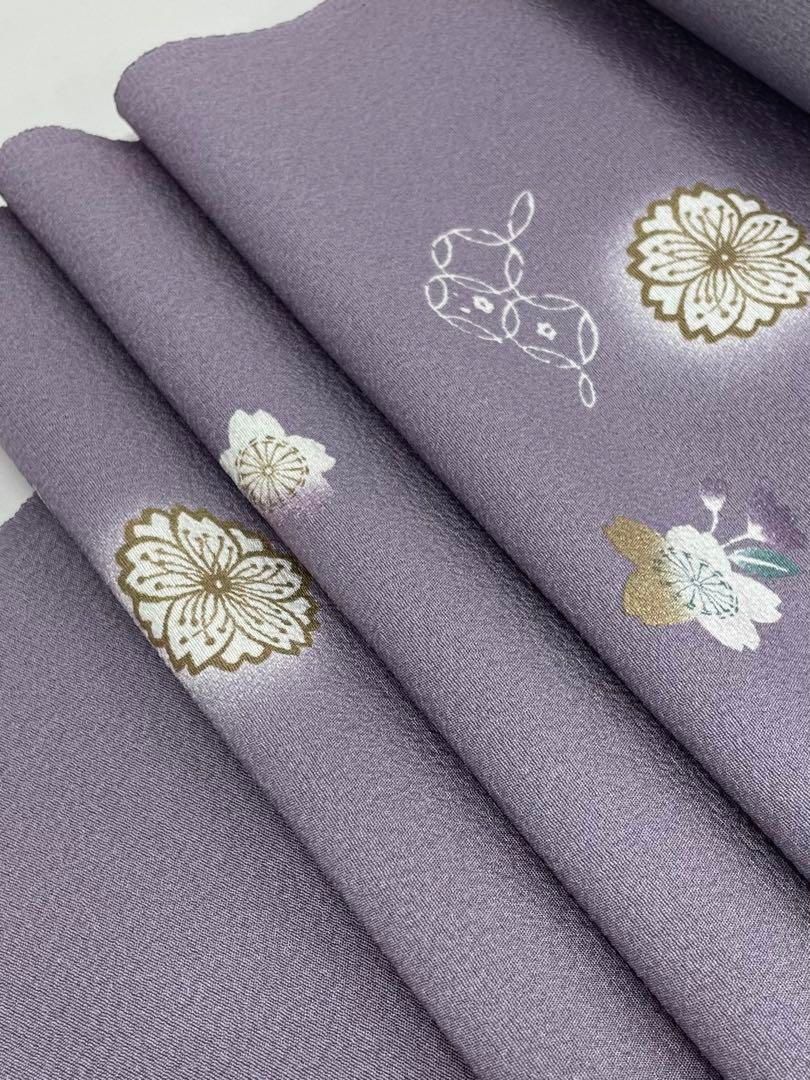 小紋 三重織 個性的 全体柄 40cm巾 正絹 反物 正絹着物｜小紋/きものと