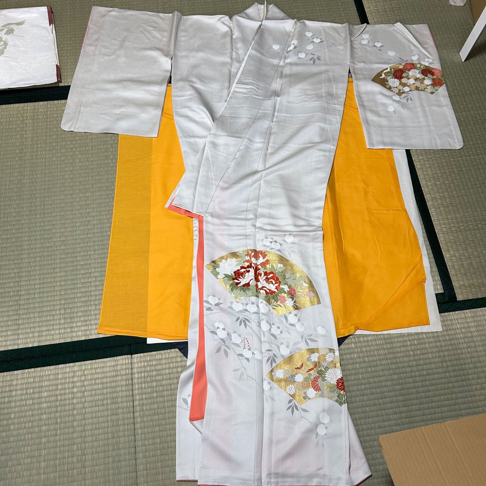 着物訪問着 長襦袢 帯 帯下の4点セット - メルカリ