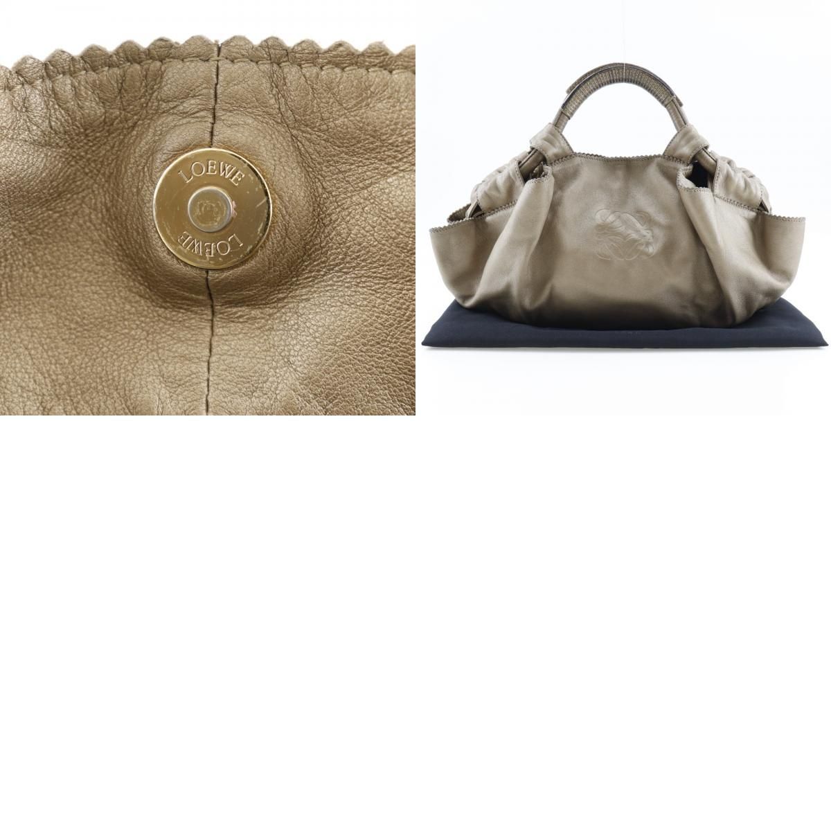 LOEWE】ロエベ ナッパアイレ ラムスキン ゴールド レディース 